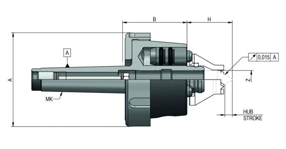 Stirnseitenmitnehmer CoAE, Grundkörper, MK3