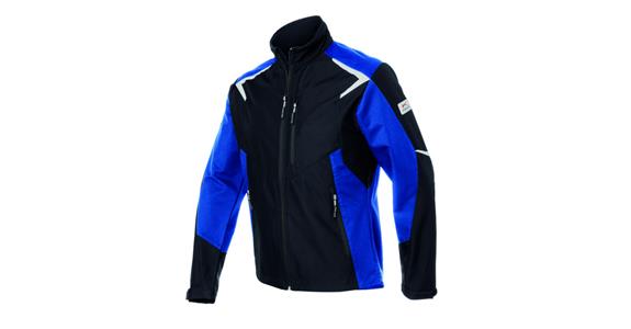 Softshell-Jacke BODYFORCE schwarz/kornblumenblau Gr. XS