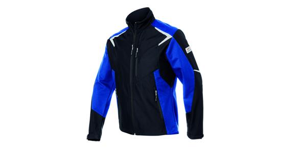 Softshell-Jacke BODYFORCE schwarz/kornblumenblau Gr. M