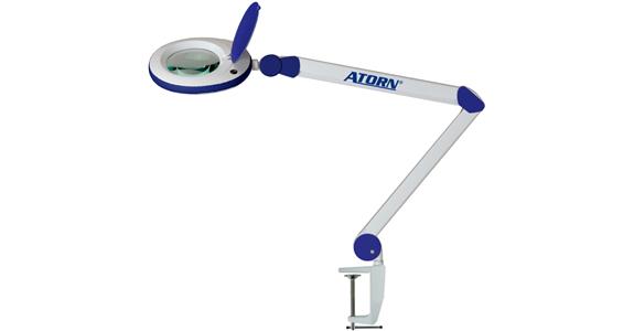 ATORN LED Lupenleuchte 5 Dioptrien mit Segmentschaltung 2 stufig schaltbar 2,25x
