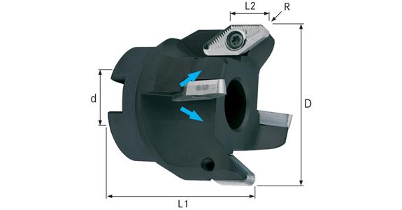 ATORN Eckmesserkopf für VCGT220530 42,0 mm Z=3