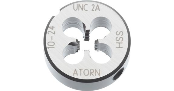 ATORN Schneideisen HSS EN 22568 UNC Nr.1-64 Toleranz 2A Aussendurchmesser 16 mm