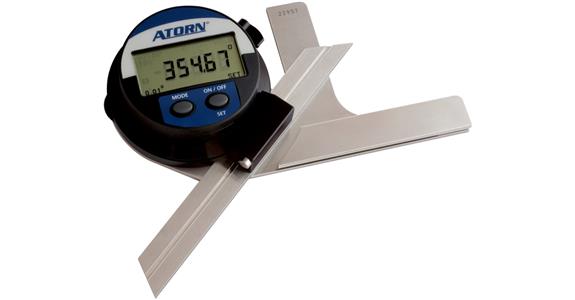 ATORN Universal-Winkelmesser Schienenlänge 300 mm LCD