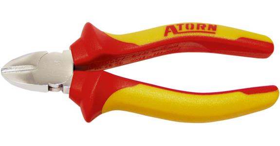 ATORN VDE-Seitenschneider 160 mm verchromt 2-Komponenten-Griff