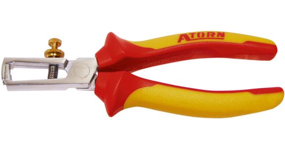 ATORN VDE-Abisolierzangen 160 mm verchromt 2-Komponenten-Griff