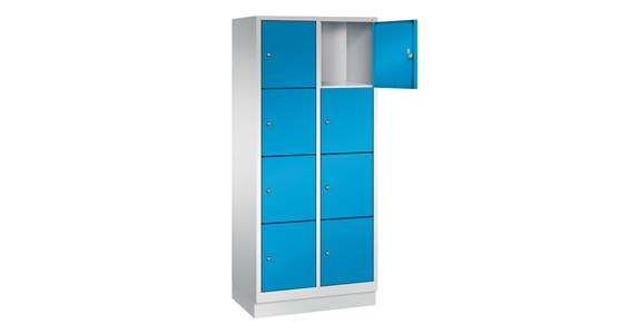 Fächerschrank elektrifiziert 8 Fächer RAL7035/7016