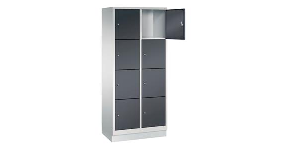 Fächerschrank elektrifiziert 8 Fächer RAL7035/7016