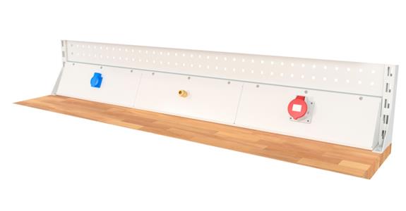 Energieleiste ERGO, fest Breite 1940 mm mit CEE Anbausteckdose