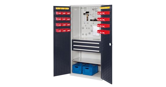 Schrank mit Schlitzplattentür MOD.5 7035/7016