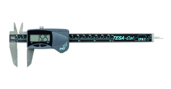 Digital-Taschenmessschieber 0-200 mm TESA-CAL IP67 ohne Datenausgang
