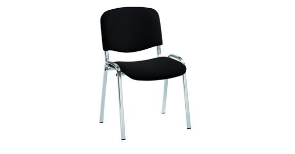 Besucherstuhl Basic Stoff schwarz