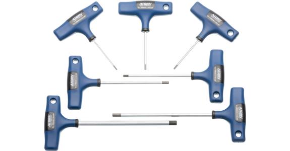 ATORN Sechskantschraubendreher-Satz 7-teilig 2-8 mm Quergriff verchromt