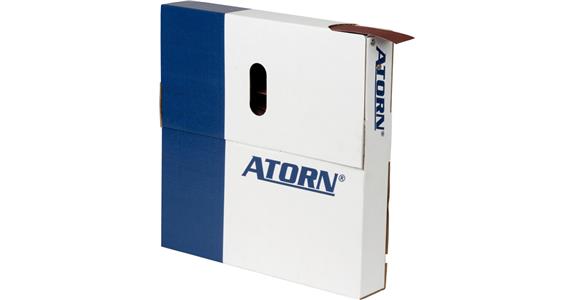 ATORN Schleifgeweberolle Korund (AO) in der Abreißbox K180 25mm x 50m