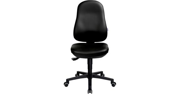 ATORN Arbeitsstuhl mit Hartbodenrollen Kunstleder