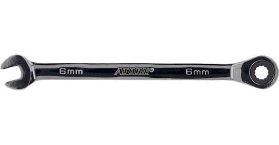 ATORN Knarren-Ringmaulschlüssel gerade 6 mm