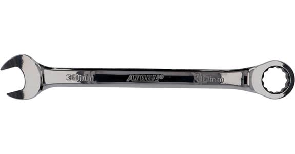 ATORN Knarren-Ringmaulschlüssel gerade 38 mm