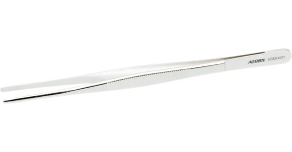 ATORN Pinzette vernickelt 200 mm fein geführt