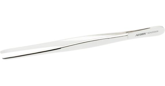 ATORN Pinzette vernickelt 180 mm abgerundete Spitzen