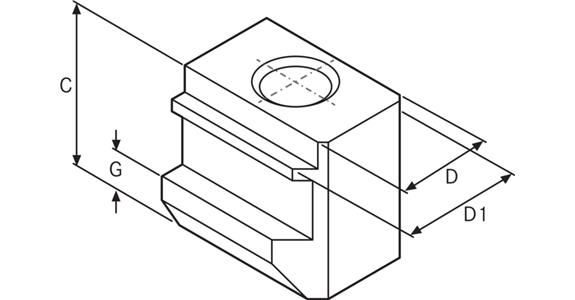 ATORN T-Nutenstein aus Stahl M10