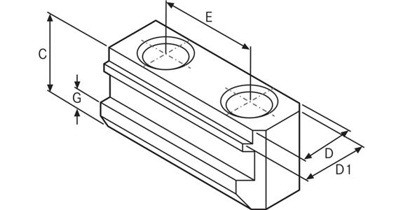 ATORN T-Nutenstein M10 aus Stahl