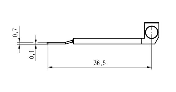 Taster für Bohrungen ab 0,8 mm für Rauheitsmessgerät Kat.-Nr. 33933 101
