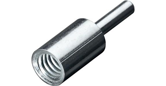 ATORN Gewindeadapter für Rohrbürsten 50 mm, 6 mm Schaft und W 1/2 Zoll Gewinde