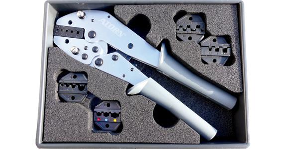 ATORN Crimp Set im Koffer mit Schaumeinlage