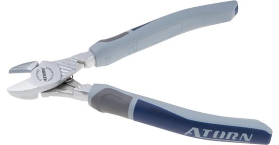 ATORN Kraft-Seitenschneider 180 mm mit Feder 2-Komponenten-Griff