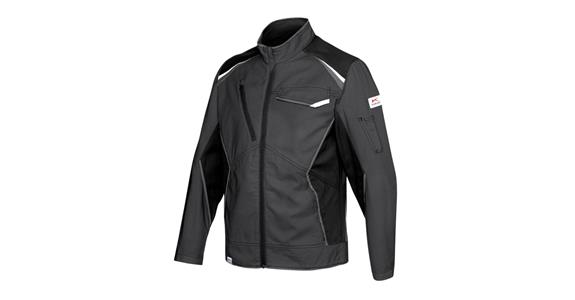 Jacke IconiQ cotton anthrazit/schwarz Gr. S