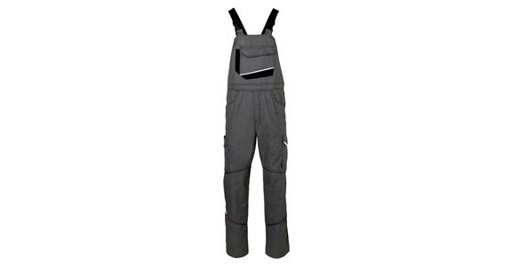 Latzhose IconiQ cotton anthrazit/schwarz Gr. 52