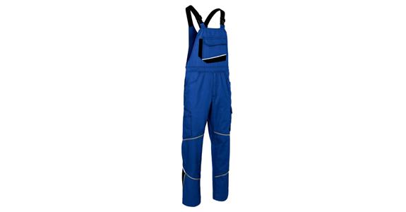 Latzhose IconiQ kornblau/schwarz Gr. 52