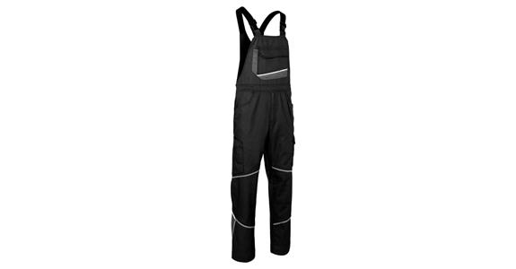 Latzhose IconiQ schwarz/anthrazit Gr. 62