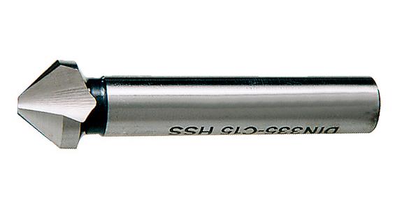 Kegel- und Entgratsenker 90° mit Zylinderschaft DIN 335 3 Schn. HSS-E Ø 25,0 mm
