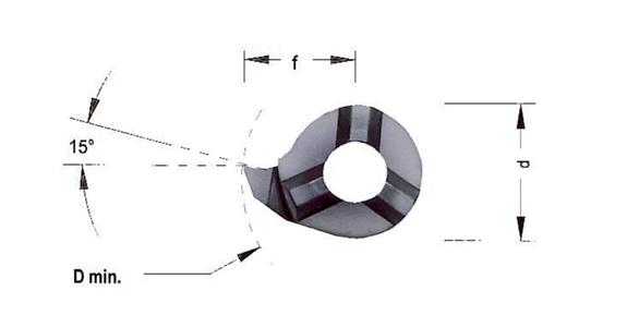 HM-Schneidplatte MINI-CUT rechts RS008.0100 Stechdrehen allgemein HC8620/TiAlN