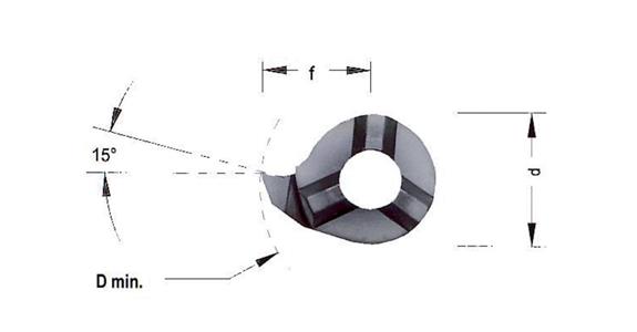 HM-Schneidplatte MINI-CUT rechts RS08.200.02 Schlichtplatte HC8620/TiAlN