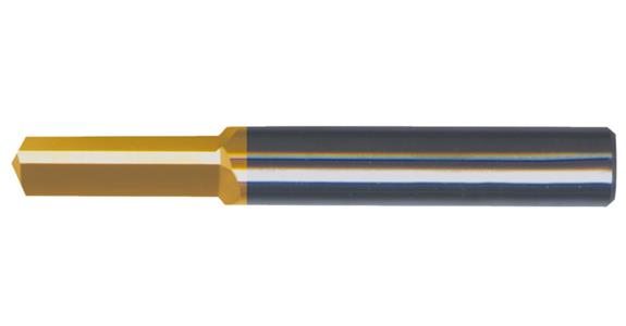 Vollhartmetall-Gewindeausbohrwerkzeug zyl. VHM-Micro-Feinstkorn+TiN 3,3 mm