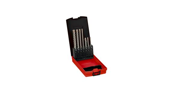 Hartmetall-Hammerbohrer-Satz SDS-plus RX4 vierspiralig 7-teilig