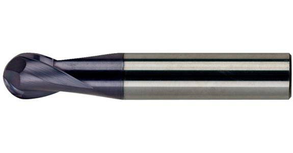 VHM-Radiusfräser TiAlN 30° kurz HA-Schaft Z=2 Ø20mm