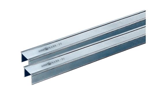 T-Nuten-Abdeckung für T-Nuten 28 mm, aus Aluminiumprofil, L=1000 mm
