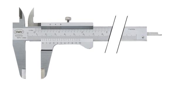 Präzisions-Taschenmessschieber 0-300 mm MarCal 16 GN mit Feststellschraube 0,02mm