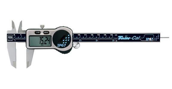 Messschieber IP67 digital 150mm, TWIN-CAL, Datenausgang, rund