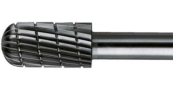 HSS-Frässtift Walzenrundform Schaft-Ø 6 mm Zahnung 3 Kopf-Øxlänge 6x16 mm