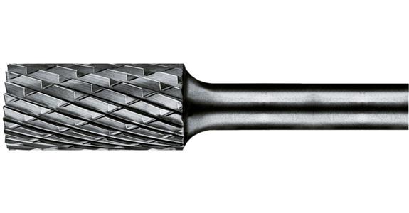 HM-Frässtift Zylinderform (ZYA-S) Schaft-Ø 6 mm Zahnung ALU Kopf-Øxlänge 6x16