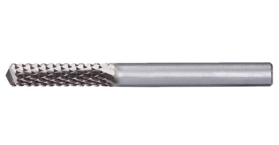 HM-Frässtift für GFK+CFK Zahnung FVK Ø 6x25 mm Gesamtlänge 65 mm