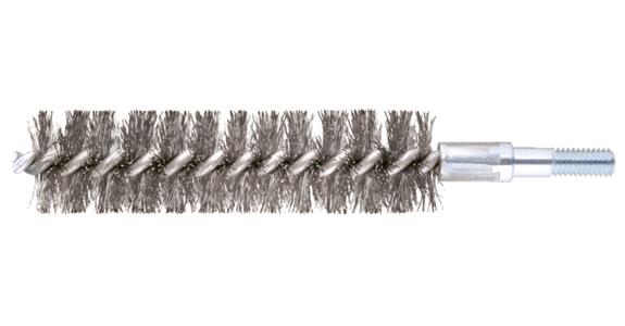 Innenbürste mit Gewinde M6, INOX-Draht, Ø 8 mm, Länge 120 mm, ungezopft