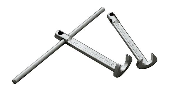 Klauenschlüssel abgewinkelt V31CrV3-Stahl SW 24 mm