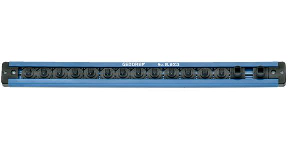 Klemmleiste aus Metall für 16 Steckschlüssel 3/8'