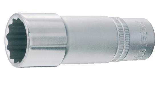 1/2 Zoll 12kant Steckschlüssel-Einsatz lang DIN 3124 CV-Stahl SW 15 mm