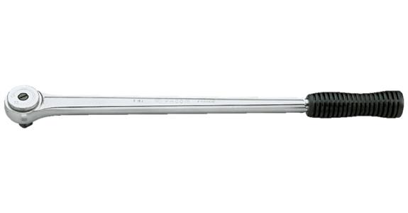 1/2 Zoll Drehkopf-Umschaltknarre DIN 3122 CV-Stahl feinverzahnt Länge 400 mm