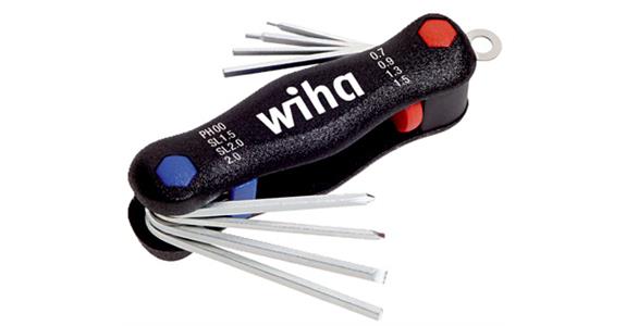 Stiftschlüssel-Satz Mini PocketStar 8teilig Innensechskant/Schlitz/Kreuz PH